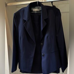 Evan Picone 2pc Dark Blue Women's Blazer & Skirt
